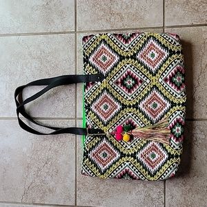 Big Buddha Beaded Tote Bag